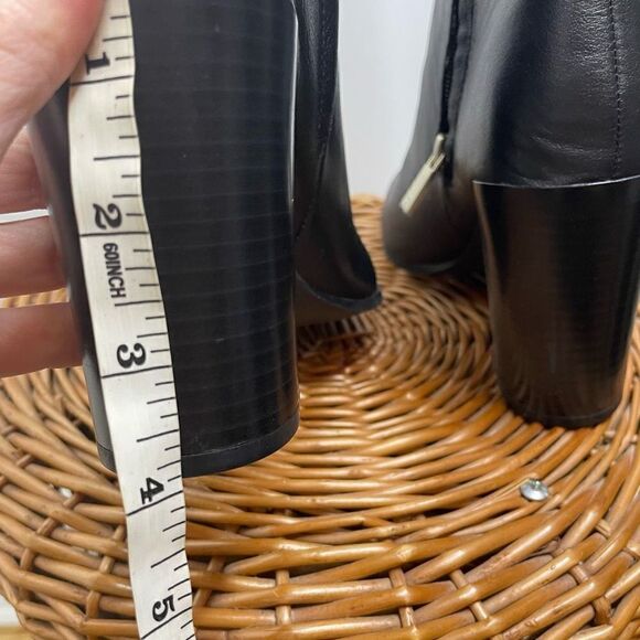 NEW Kenneth Cole Justin Leather Heeled Boots Black Leather With Box NWT 8 $239 - Picture 6 of 10
